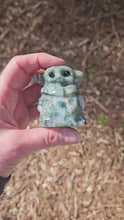 Load and play video in Gallery viewer, Moss Agate Grogu

