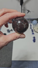 Load and play video in Gallery viewer, Garnet in Arfvedsonite Sphere
