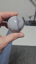 Load and play video in Gallery viewer, Purple Chalcedony Sphere

