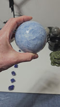 Load and play video in Gallery viewer, Blue Calcite Sphere
