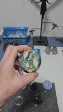 Load and play video in Gallery viewer, Moss Agate Sphere
