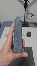 Load and play video in Gallery viewer, Ruby Fuchsite Kyanite Tower
