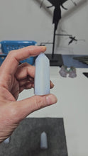 Load and play video in Gallery viewer, Blue Chalcedony Point
