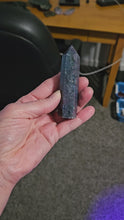 Load and play video in Gallery viewer, Ruby-Kyanite-Fuchsite Point
