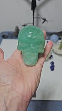 Load and play video in Gallery viewer, Green Fluorite Skull
