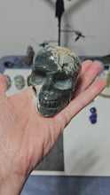 Load and play video in Gallery viewer, Moss Agate Skull
