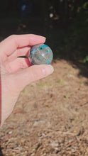 Load and play video in Gallery viewer, Blue Apatite Sphere
