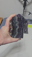 Load and play video in Gallery viewer, Rainbow Fluorite Slab
