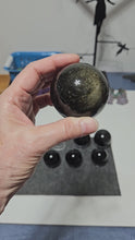 Load and play video in Gallery viewer, Rainbow Obsidian Sphere
