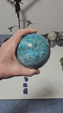 Load and play video in Gallery viewer, Blue Apatite Sphere
