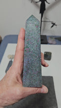 Load and play video in Gallery viewer, Ruby Fuchsite Kyanite Tower
