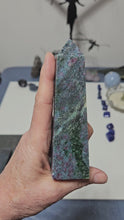 Load and play video in Gallery viewer, Ruby Fuchsite Kyanite Tower

