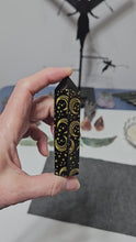 Load and play video in Gallery viewer, Black Obsidian Point with Stars &amp; Moons
