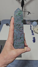 Load and play video in Gallery viewer, Ruby Fuchsite Kyanite Tower
