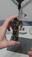 Load and play video in Gallery viewer, Black Obsidian Point with Stars &amp; Moons
