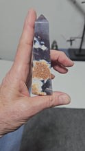 Load and play video in Gallery viewer, Purple Chalcedony Point
