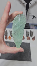 Load and play video in Gallery viewer, Green Fluorite Feather
