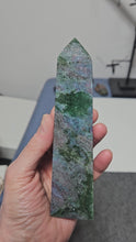 Load and play video in Gallery viewer, Ruby Fuchsite Kyanite Tower
