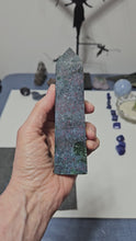 Load and play video in Gallery viewer, Ruby Fuchsite Kyanite Tower
