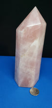 Load image into Gallery viewer, Rose Quartz Tower Large
