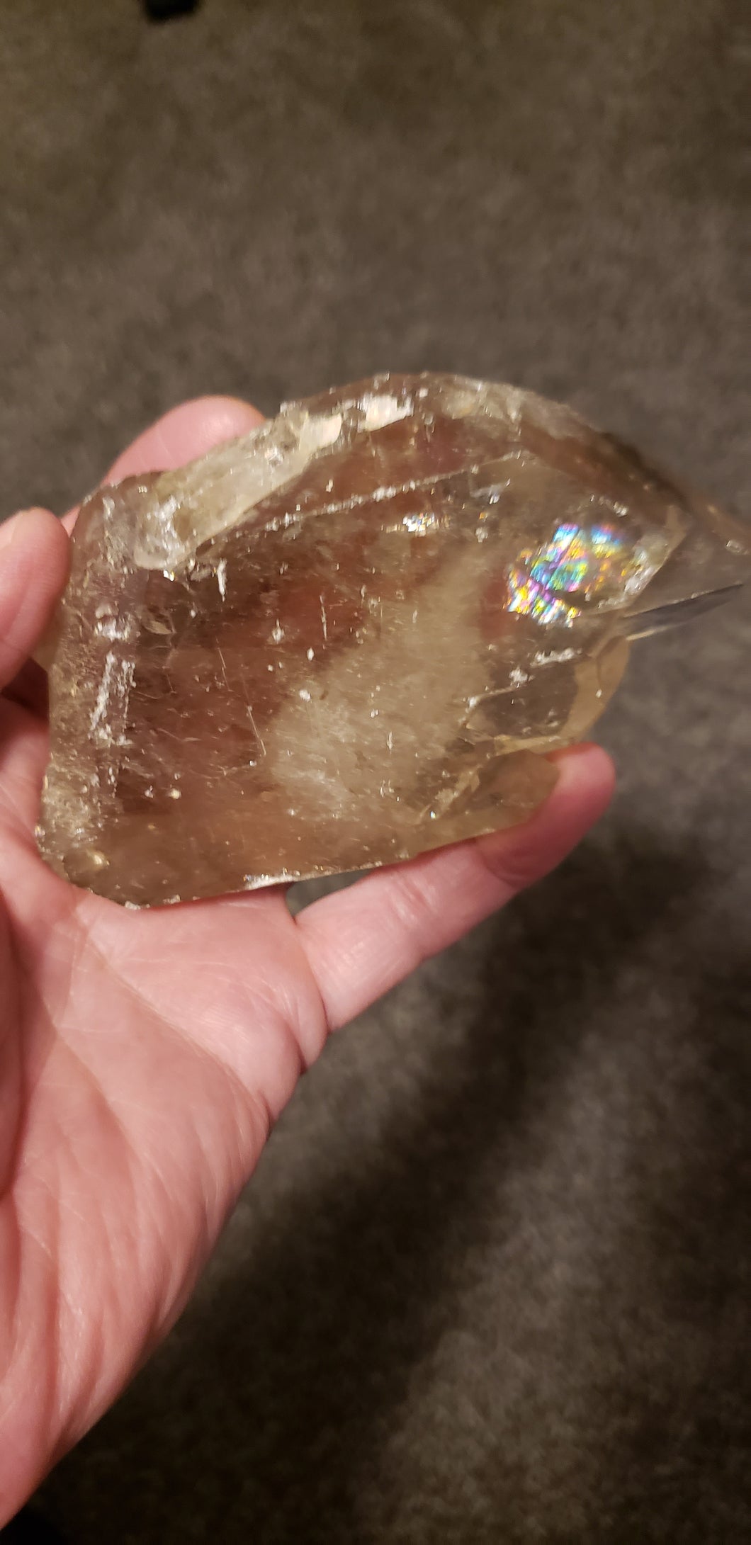 Elestial Smoky Quartz with Phantom