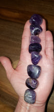 Load image into Gallery viewer, Chevron Amethyst Tumble Stones
