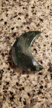 Load image into Gallery viewer, Moss Agate Half Moon
