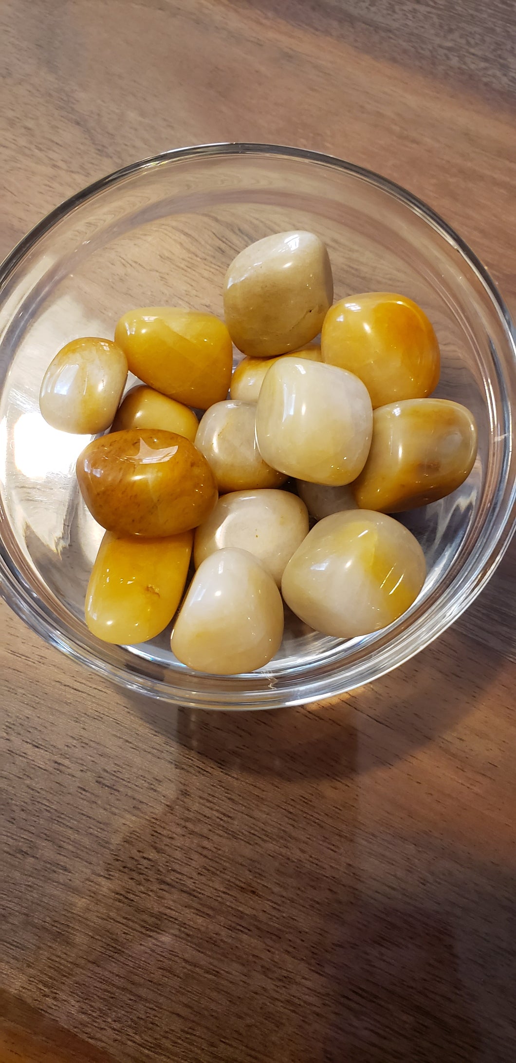 Yellow Jade Tumble Stones