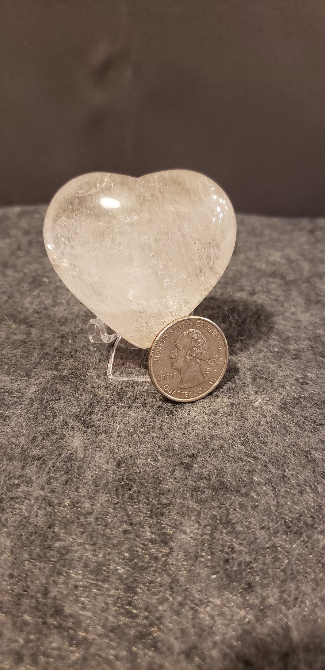 Clear Quartz Heart