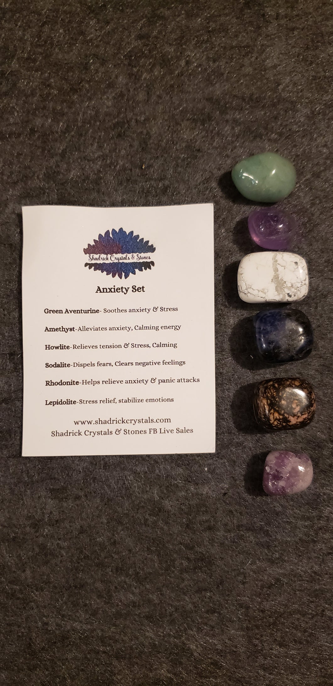 Anxiety Crystal Set