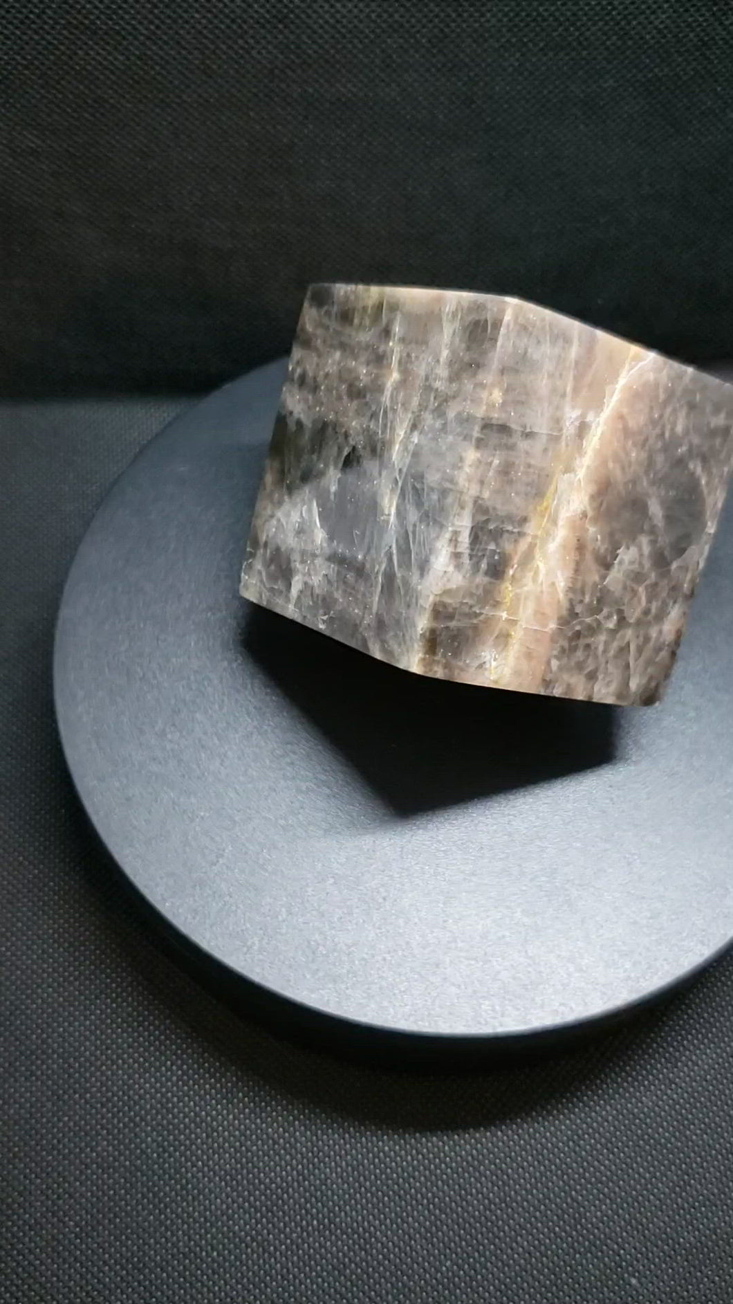 Black Moonstone Cube